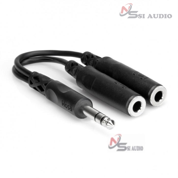 Hosa Y Cable 1/4" Trs To Dual 1/4"TRSF