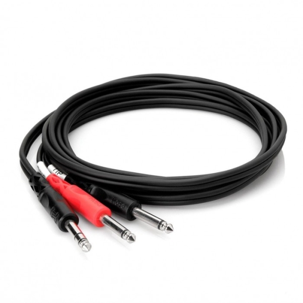 Hosa Insert Cable 1/4" Trs To Dual 1/4" TS