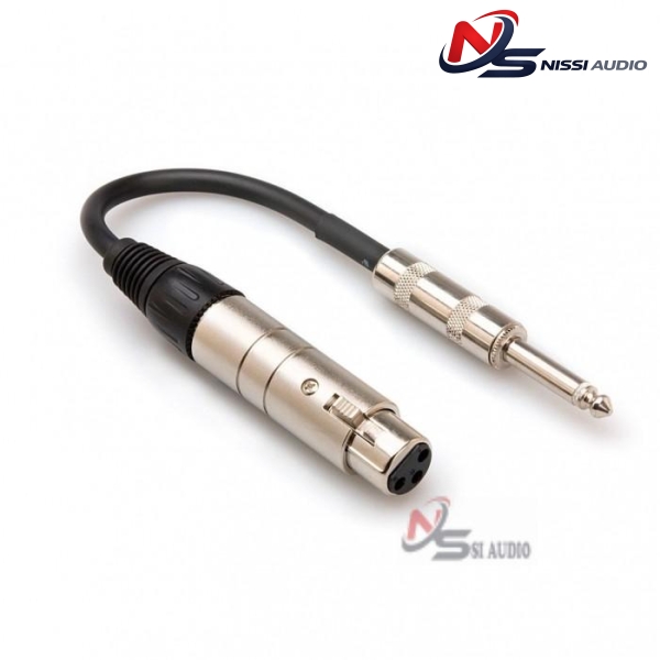 Hosa Impedance Transformer XLR3F To 1/4" TS (6")