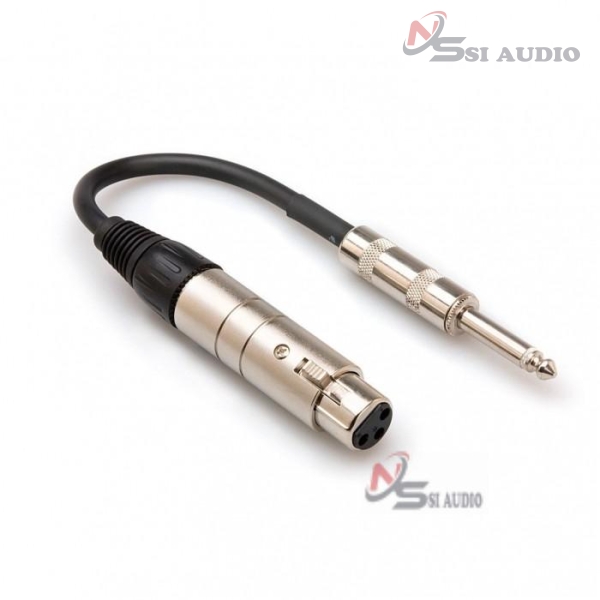 Hosa Impedance Transformer XLR3F To 1/4" TS (6")