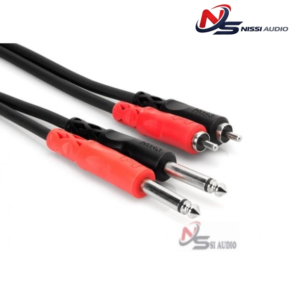 Hosa Stereo Interconnect Dual 1/4" Ts To Dual Rca