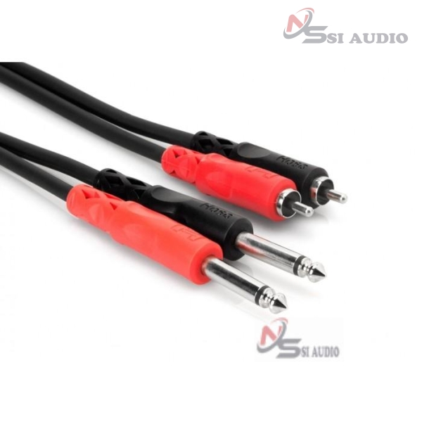 Hosa Stereo Interconnect Dual 1/4" Ts To Dual Rca