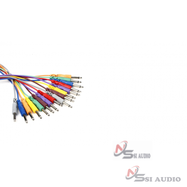 Hosa Unbalanced Patch Cables 1/4" Ts To Same (8pcs)-3