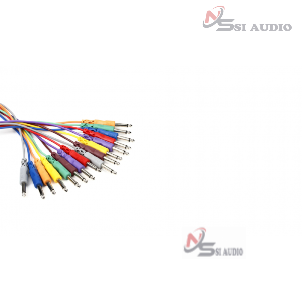 Hosa Unbalanced Patch Cables 1/4" Ts To Same (8pcs)-3