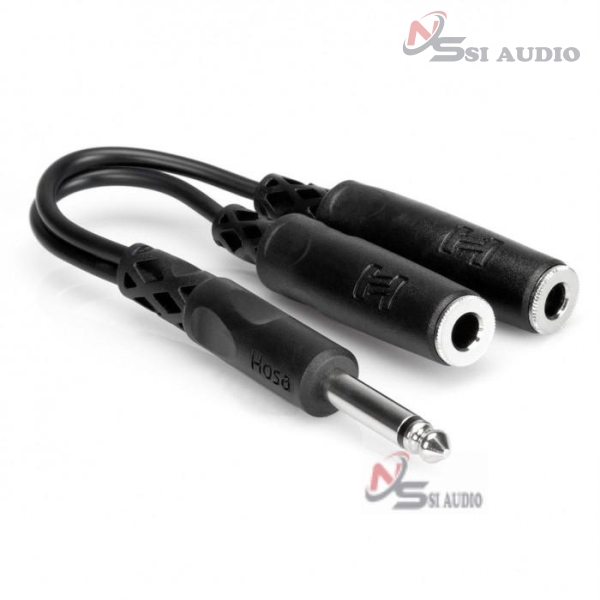 Hosa Y Cable 1/4" Ts To Dual 1/4" TSF