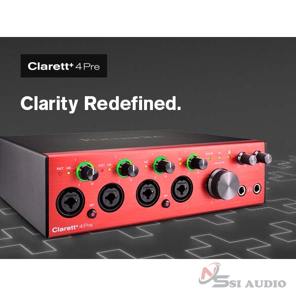 Focusrite Clarett+ 4pre Usb-C Audio Interface  Soundcard