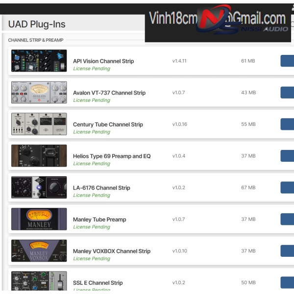 Gói 48 UAD plugins - Mô Phổng Chuẩn Âm Thanh Analog