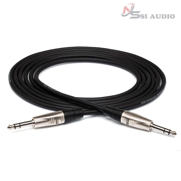 HOSA HSS-030 PRO BALANCED INTERCONNECT CABLE - REAN 1/4-INCH TRS MALE TO REAN 1/4-INCH TRS MALE - 9M