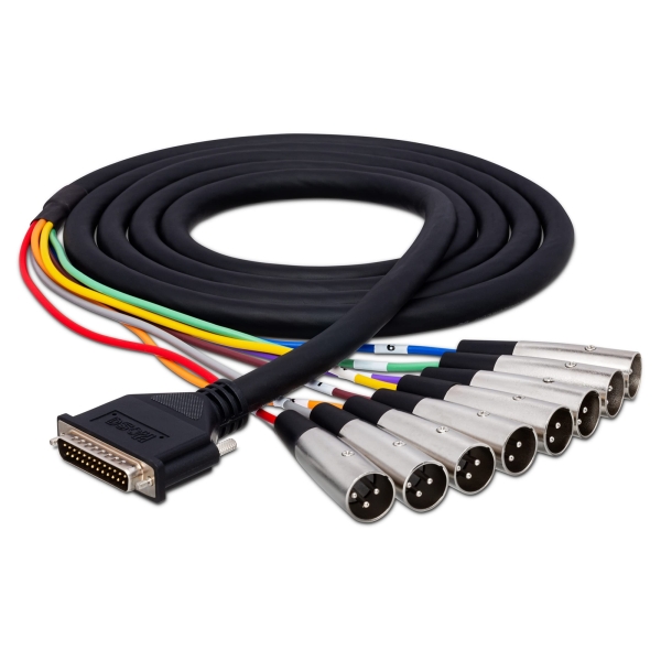 HOSA BALANCED SNAKE DB25 TO XLR3M- 1M
