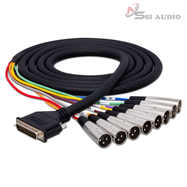 HOSA BALANCED SNAKE DB25 TO XLR3M- 1M