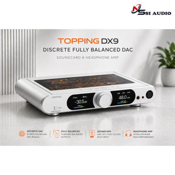 TOPPING DX9 Discrete Fully Balanced DAC Soundcard & Headphone AMP
