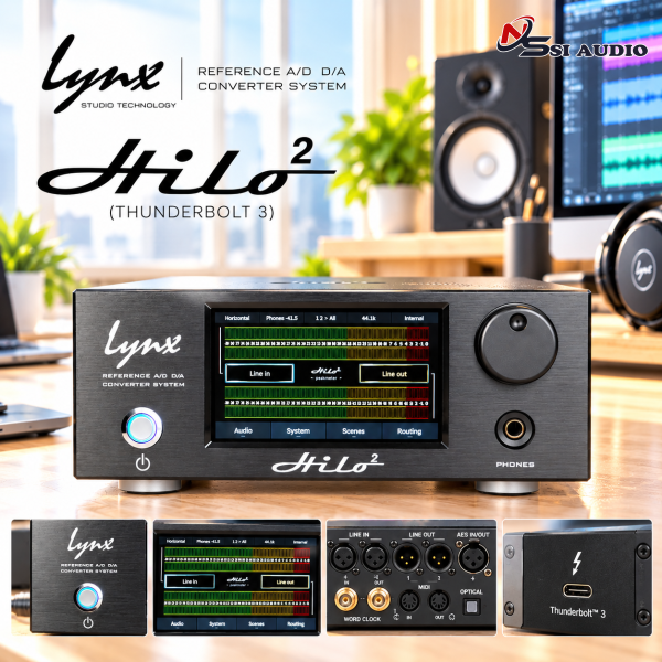 Lynx Hilo 2 (Thunderbolt 3) – Bộ Chuyển Đổi AD/DA & Audio Interface Thunderbolt 3 Chuẩn Mastering