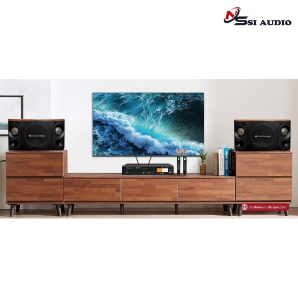 Hệ Thống Karaoke Gia Đình: BOSTON ACOUSTICS MD510 & BA400 + Tặng Dây Kết Nối