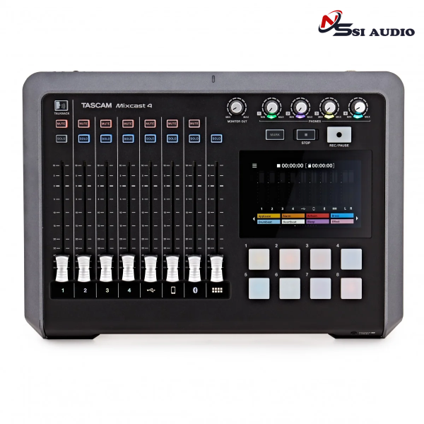 Tascam Mixcast 4 – Bàn Điều Khiển & Audio Interface Thu Âm Podcast, Livestream Đa Năng