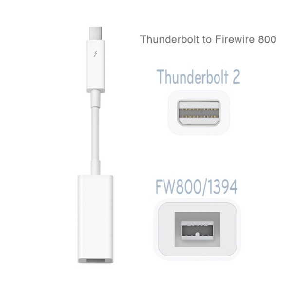 FW800 1394 To Thundebolt 2 Win/Mac