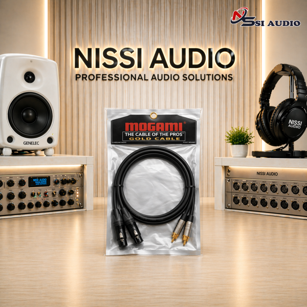 Mogami Gold XLR-F to RCA (1 đôi) – Cáp Analog High-End: Đánh Thức Âm Thanh Trung Thực