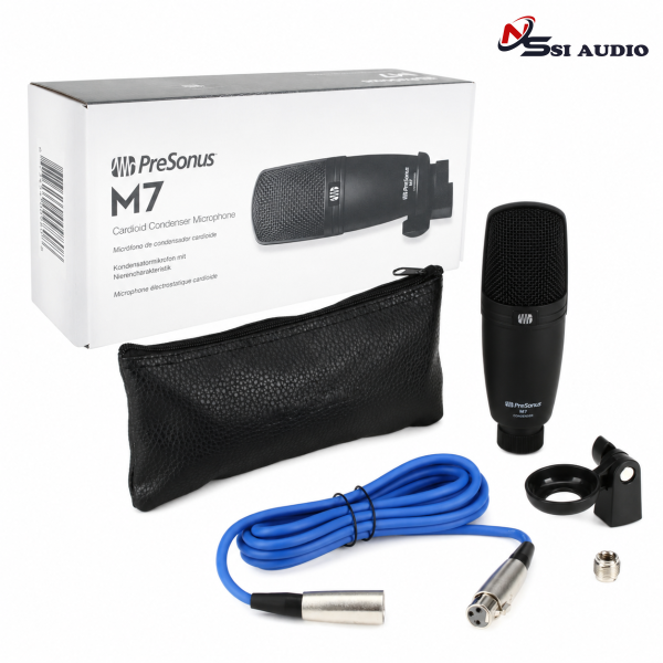 PreSonus M7 MKII: Micro Condenser Màng Thu Lớn – Khởi Đầu Chuẩn Mực Cho Phòng Thu Cá Nhân