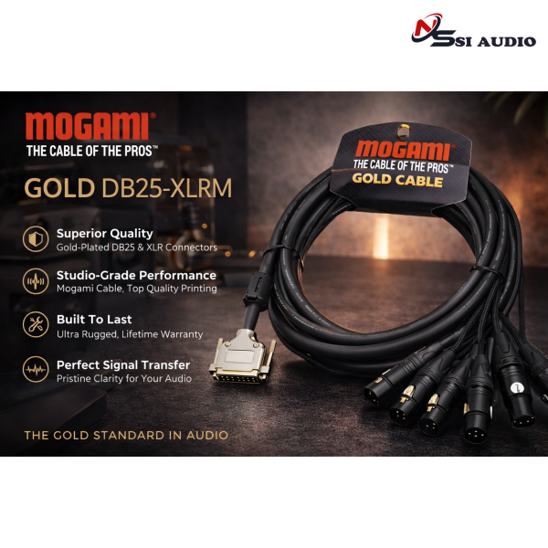Dây Mogami Gold DB25-XLRM