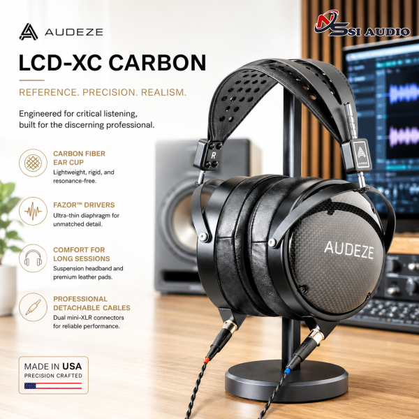 Audeze LCD-XC Carbon – Tai Nghe Kiểm Âm Từ Phẳng Closed-Back Tham Chiếu