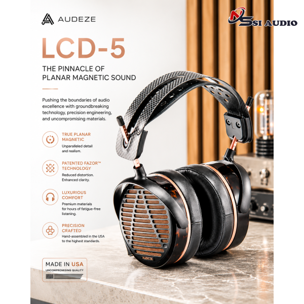 Audeze LCD-5s – Tai Nghe Từ Phẳng Flagship: Chuẩn Mực Về Độ Chính Xác