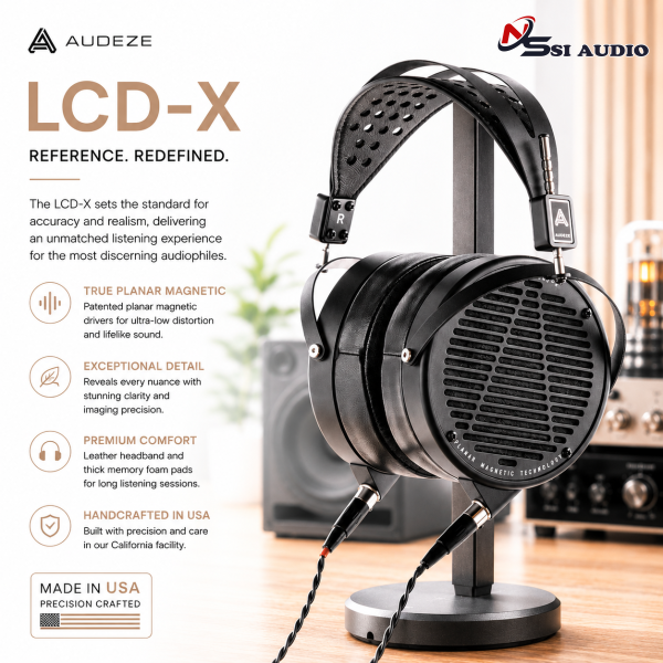 Audeze LCD-X – Tai Nghe Kiểm Âm Từ Phẳng Tham Chiếu Cho Studio