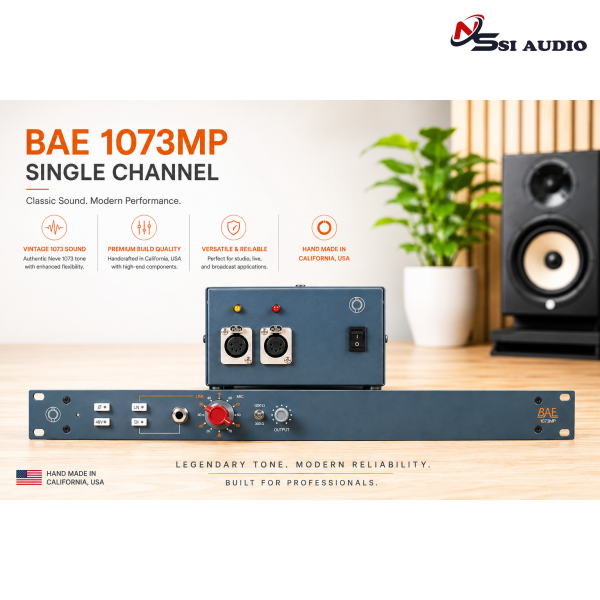 BAE 1073MP Single Channel – Đẳng Cấp Preamp 1073 Huyền Thoại