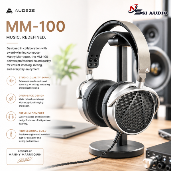 Audeze MM-100 – Tai Nghe Kiểm Âm Từ Phẳng Tham Chiếu Chuyên Nghiệp