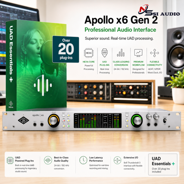 Universal Audio Apollo x6 Gen 2 – Kỷ Nguyên Mới Của Âm Thanh Elite: Chuẩn Xác & Quyền Năng