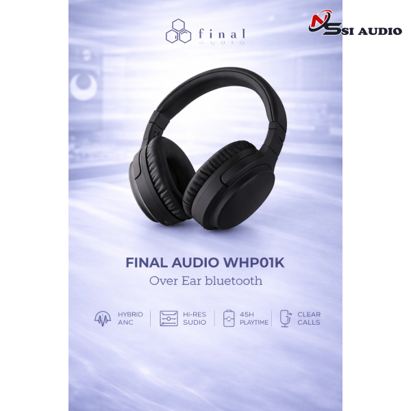 Tai nghe chụp tai Over Ear bluetooth AG-Final Audio WHP01K
