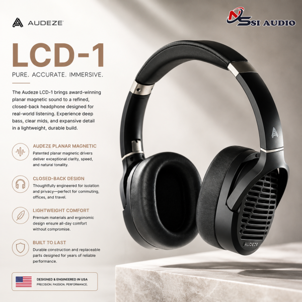 Audeze LCD-1 – Tai Nghe Từ Phẳng Kiểm ÂM Di Động: Gọn Nhẹ Và Chính Xác