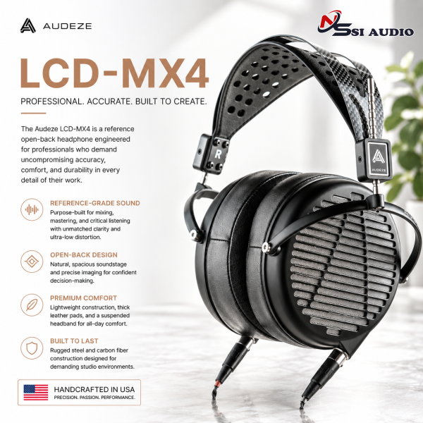 Audeze LCD-MX4 – Tai Nghe Kiểm Âm Từ Phẳng: Sự Kết Hợp Hoàn Hảo Giữa Sức Mạnh Và Độ Chi Tiết