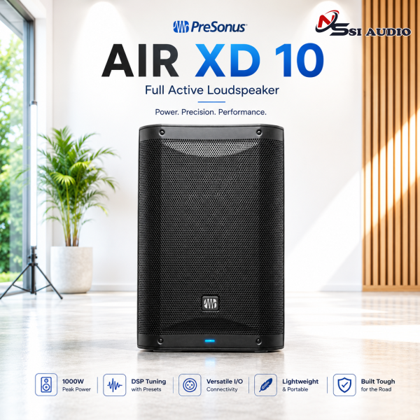 Loa Full Active PreSonus AIR XD 10 – Sức Mạnh Nhỏ Gọn, Chất Âm Đỉnh Cao