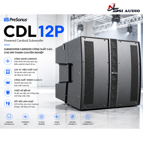 PreSonus CDL12P: Loa Active Line Array Đồng Trục Chuyên Nghiệp