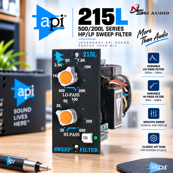 API 215L 500/200L Series HP/LP Sweep Filter – Module Bộ Lọc Tần Số Cắt Cao & Thấp Cao Cấp