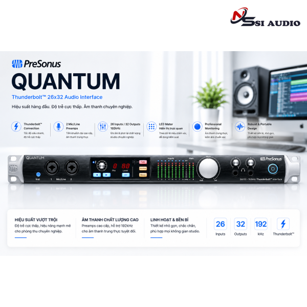 PreSonus Quantum: Flagship Audio Interface Thunderbolt Tối Thượng