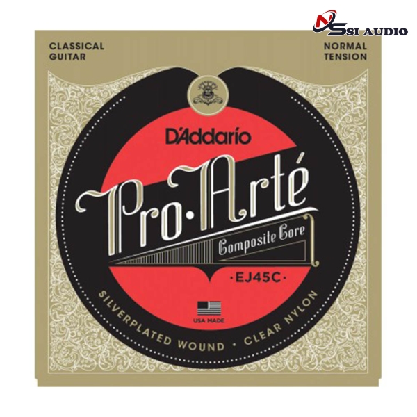 D'Addario EJ45C – Bộ Dây Đàn Guitar Classic Nylon Pro-Arte Composite Normal Tension