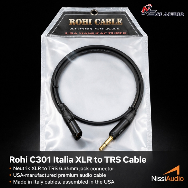 DÂY ROHI 6 LY XLR TO TRS MIXING – ITALY – USA