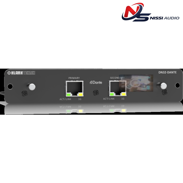 DN32-DANTE Expansion Cards and Interfaces Klark Teknik