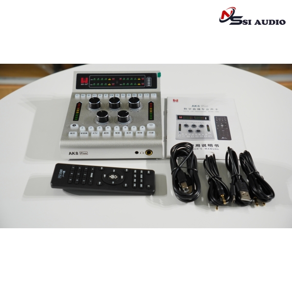 Soundcard Livestream Chuyên Nghiệp Jialai Zhongke AK8 Plus 