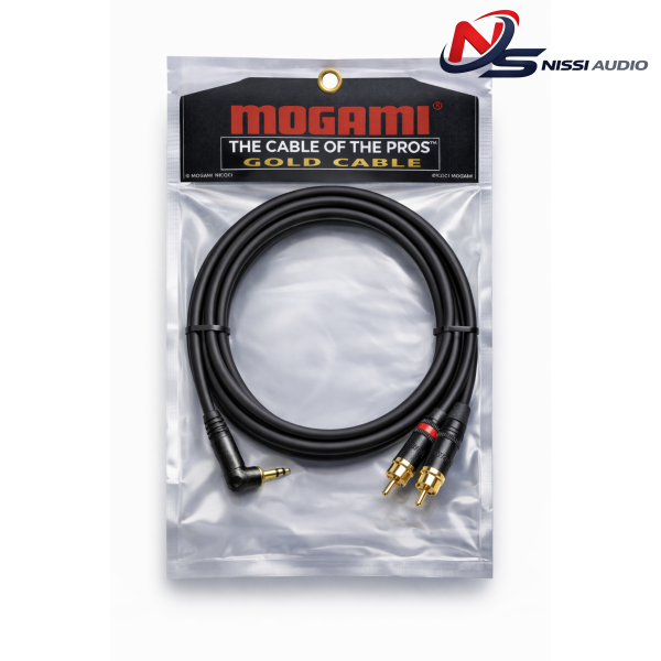 Cáp Mogami TRS 3.5mm to RCA Chính Hãng – Kết Nối Âm Thanh Hi-Fi Sạch Nhiễu, Trung Thực