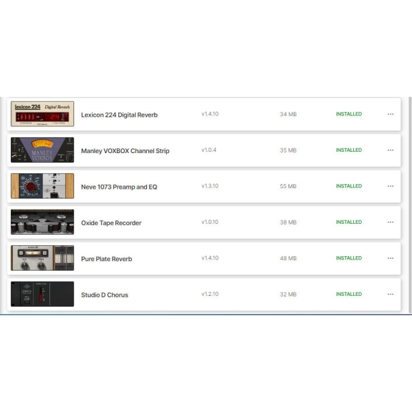 UAD Spack Gói 16 Plugin (Không Cần Phần Cứng)