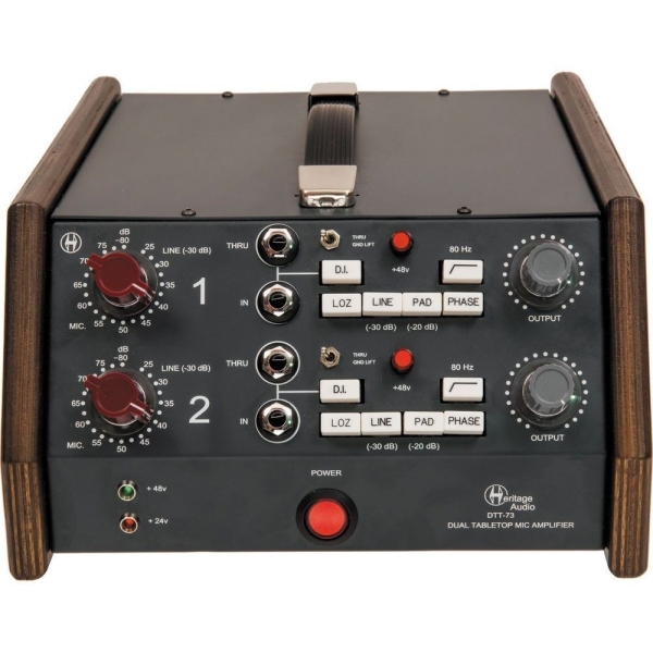 HERITAGE AUDIO DTT-73 DUAL TABLETOP MICROPHONE PREAMP