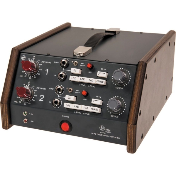 HERITAGE AUDIO DTT-73 DUAL TABLETOP MICROPHONE PREAMP