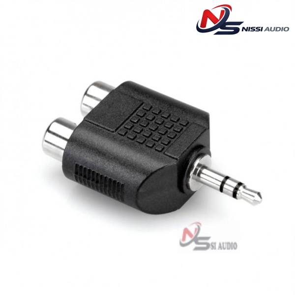 Hosa Adaptor Dual Rca To 3.5mm Trs