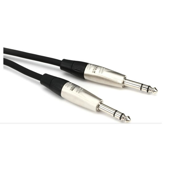 HOSA HSS-030 PRO BALANCED INTERCONNECT CABLE - REAN 1/4-INCH TRS MALE TO REAN 1/4-INCH TRS MALE - 9M