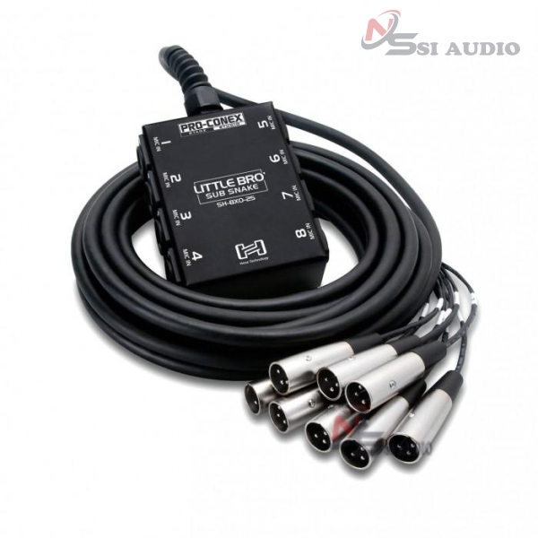 Hosa Little Bro' Sub Snake 8 X Xlr Sends No Returns