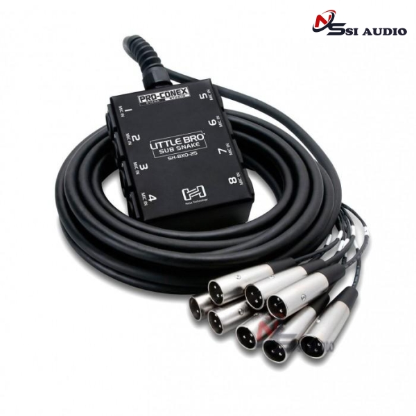 Hosa Little Bro' Sub Snake 8 X Xlr Sends No Returns