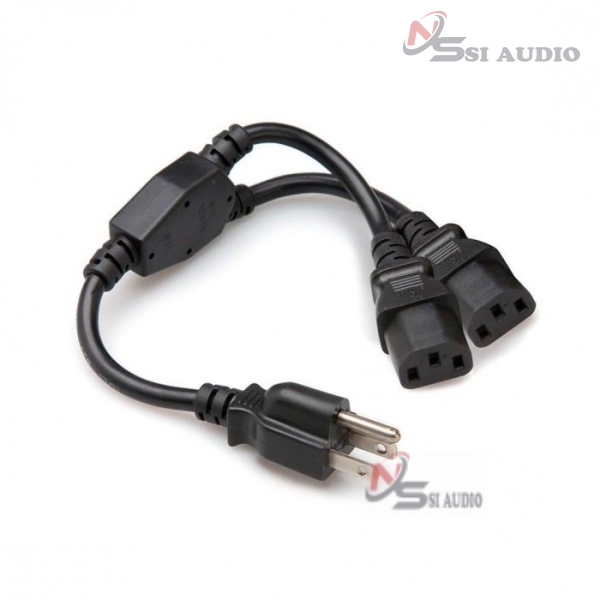 Hosa Power Y Cable Dual Iec C13 To Nema 5-15p
