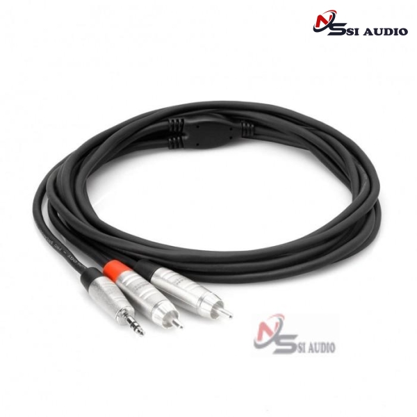 Hosa Pro Stereo Breakout Rean 3.5mm Trs To Dual Rca
