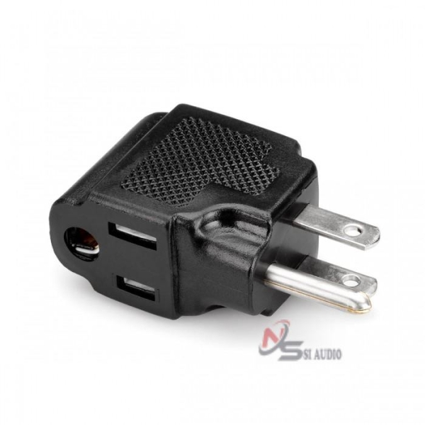 Hosa Right-Angle Power Adaptor Nema 5-15r To Nema 5-15p